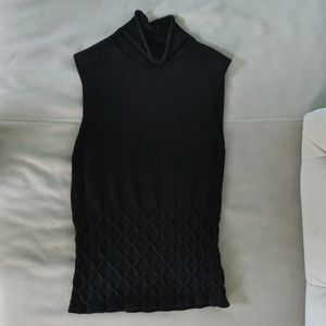 Sleeveless Turtleneck Silk Sweater - The Limited - XS